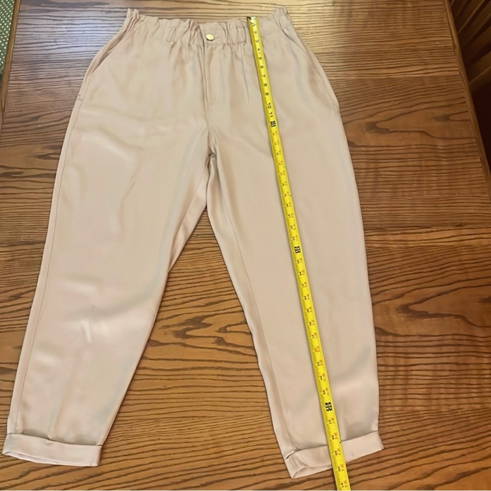 Womens BAR III slacks pants size XL beige pants trouser pants elastic waist